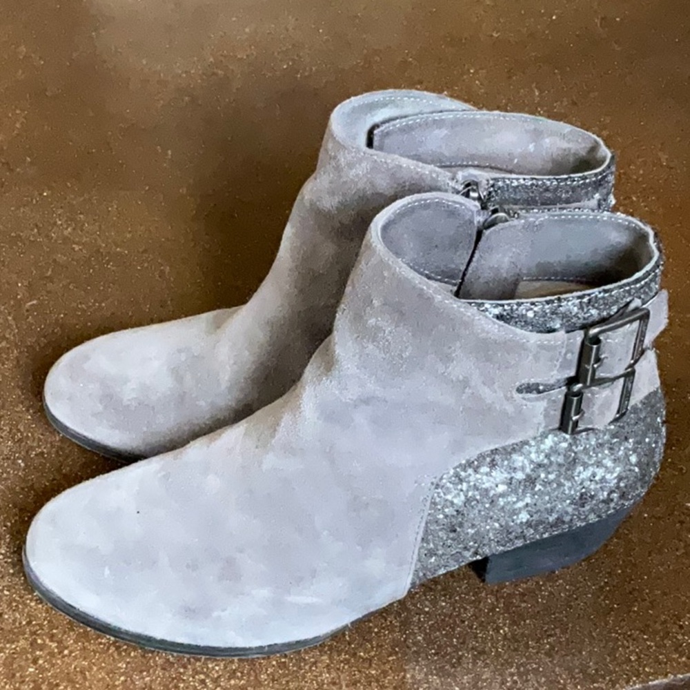 Vince Camuto Gray Suede Ankle Boots